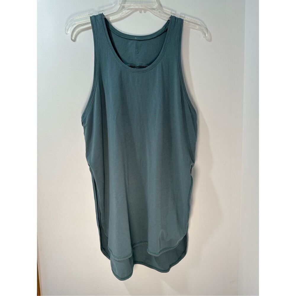 Lululemon Cool Racerback women’s teal tank top size 8.  #24-1781